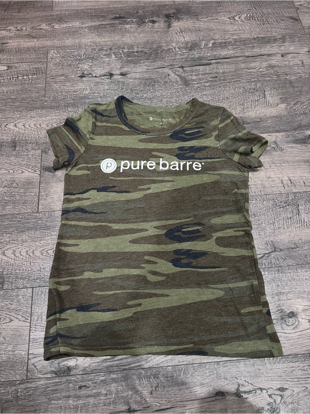 Pure barre camouflage T-shirt